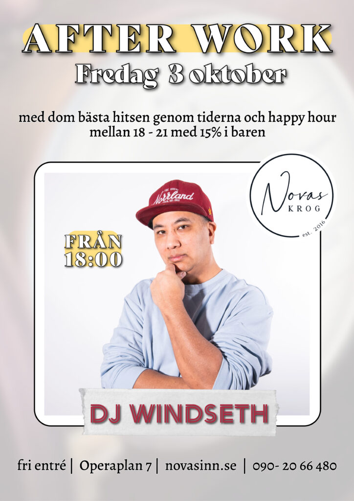 AFTER WORK MED DJ WINDSETH