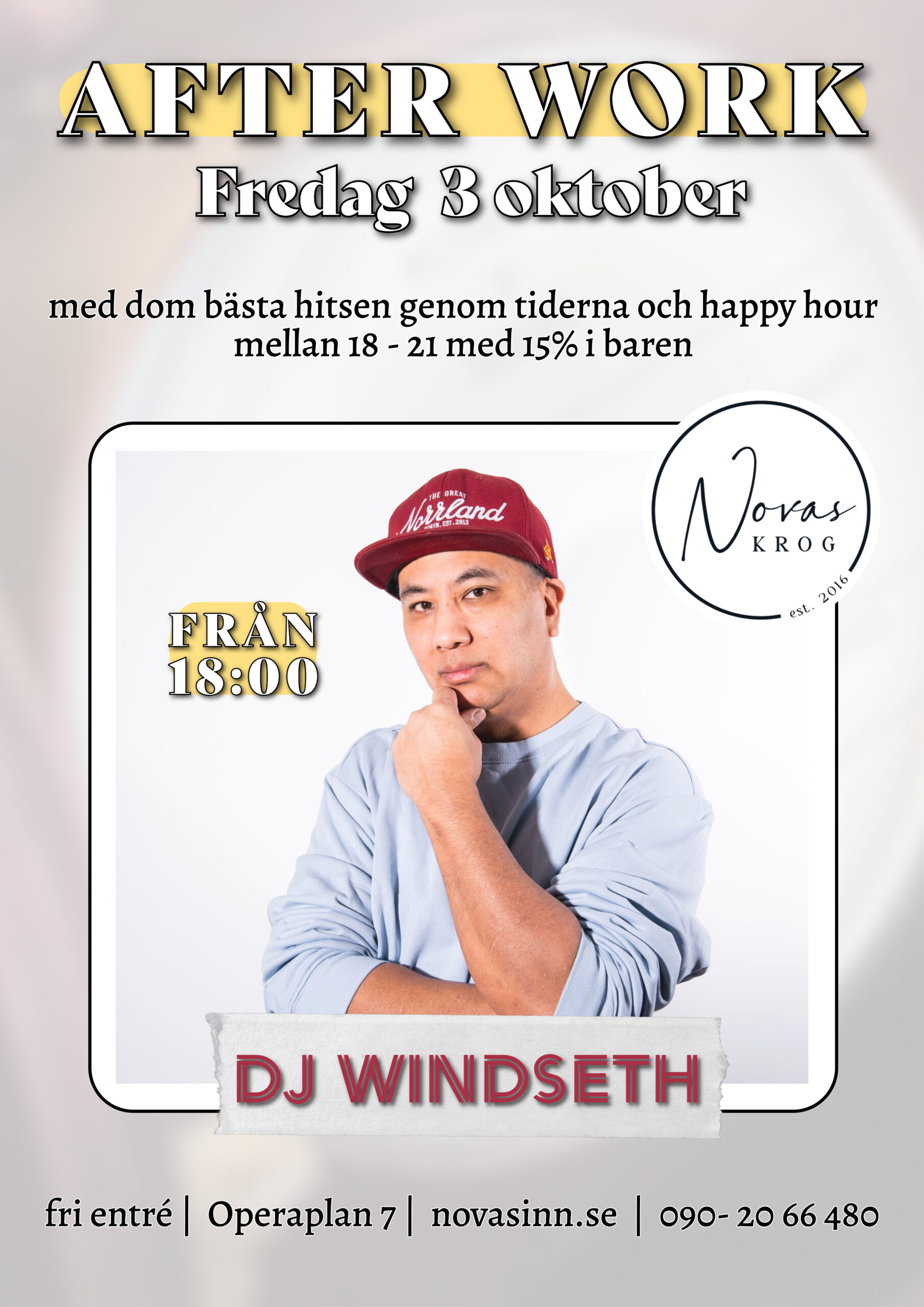 AFTER WORK MED DJ WINDSETH
