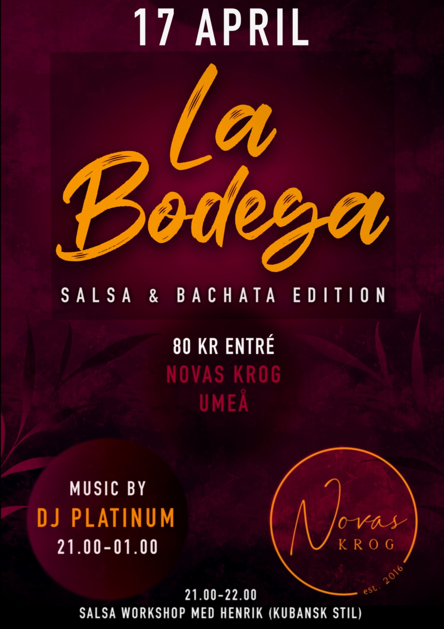 La Bodega X Novas Krog